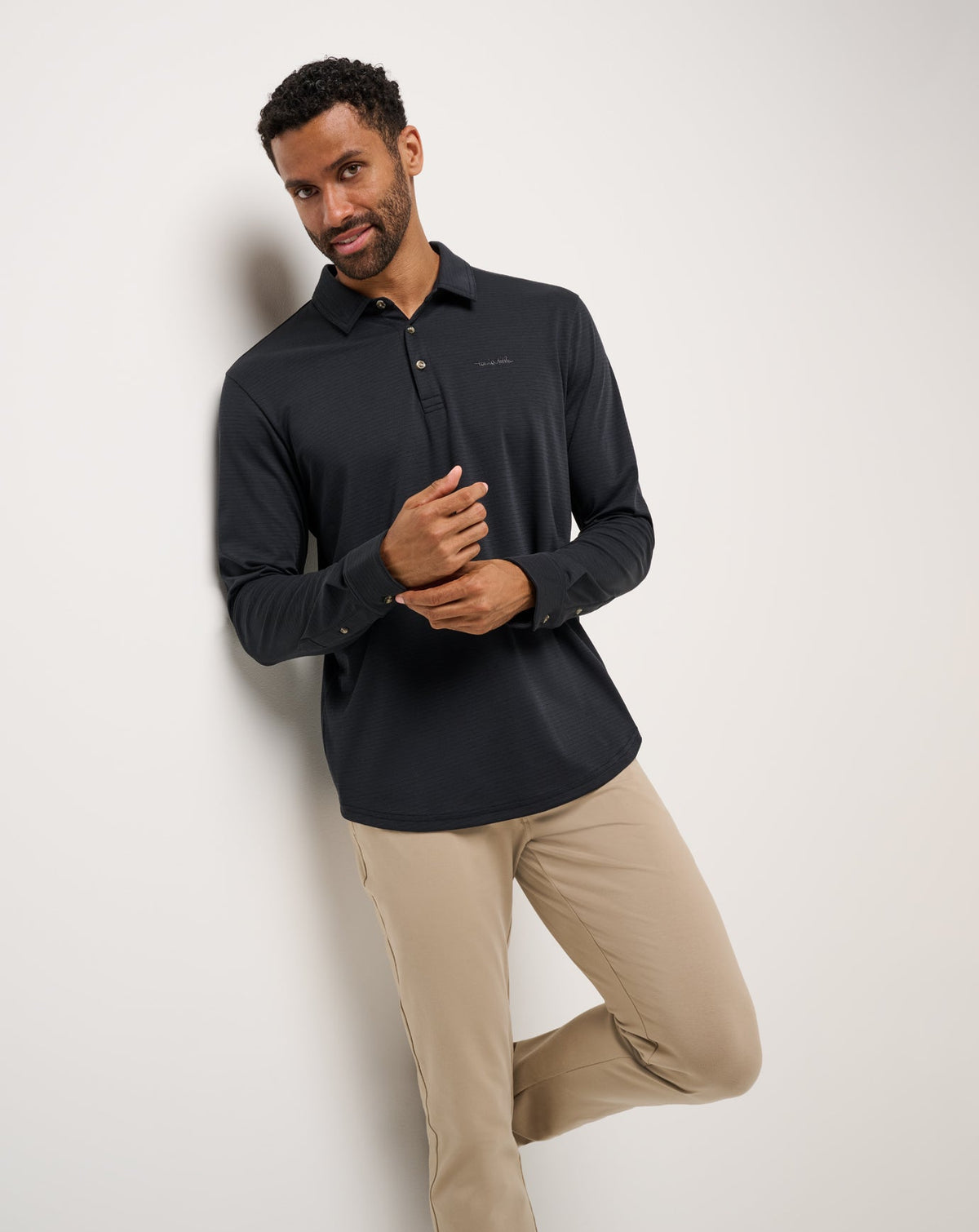TravisMathew | The Zinna 2.0 Long Sleeve Polo - Black
