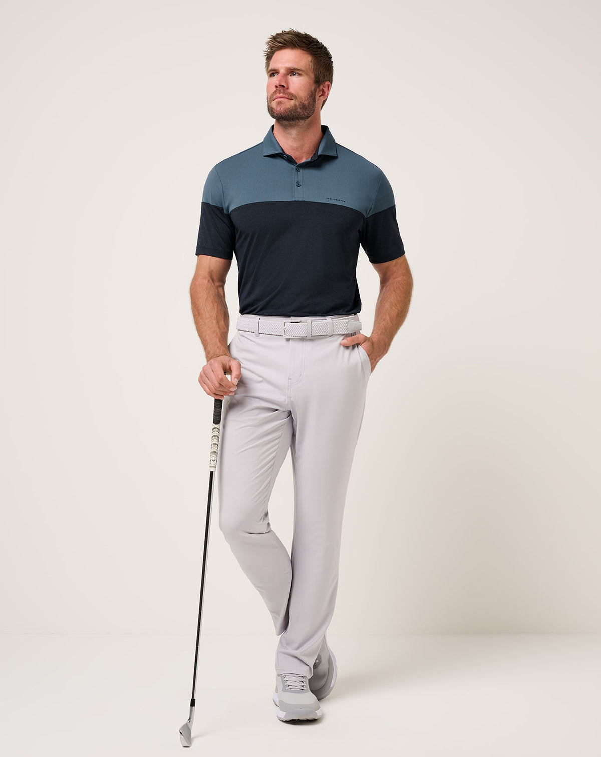TravisMathew | Heater Pro Color Block Polo - Bering Sea