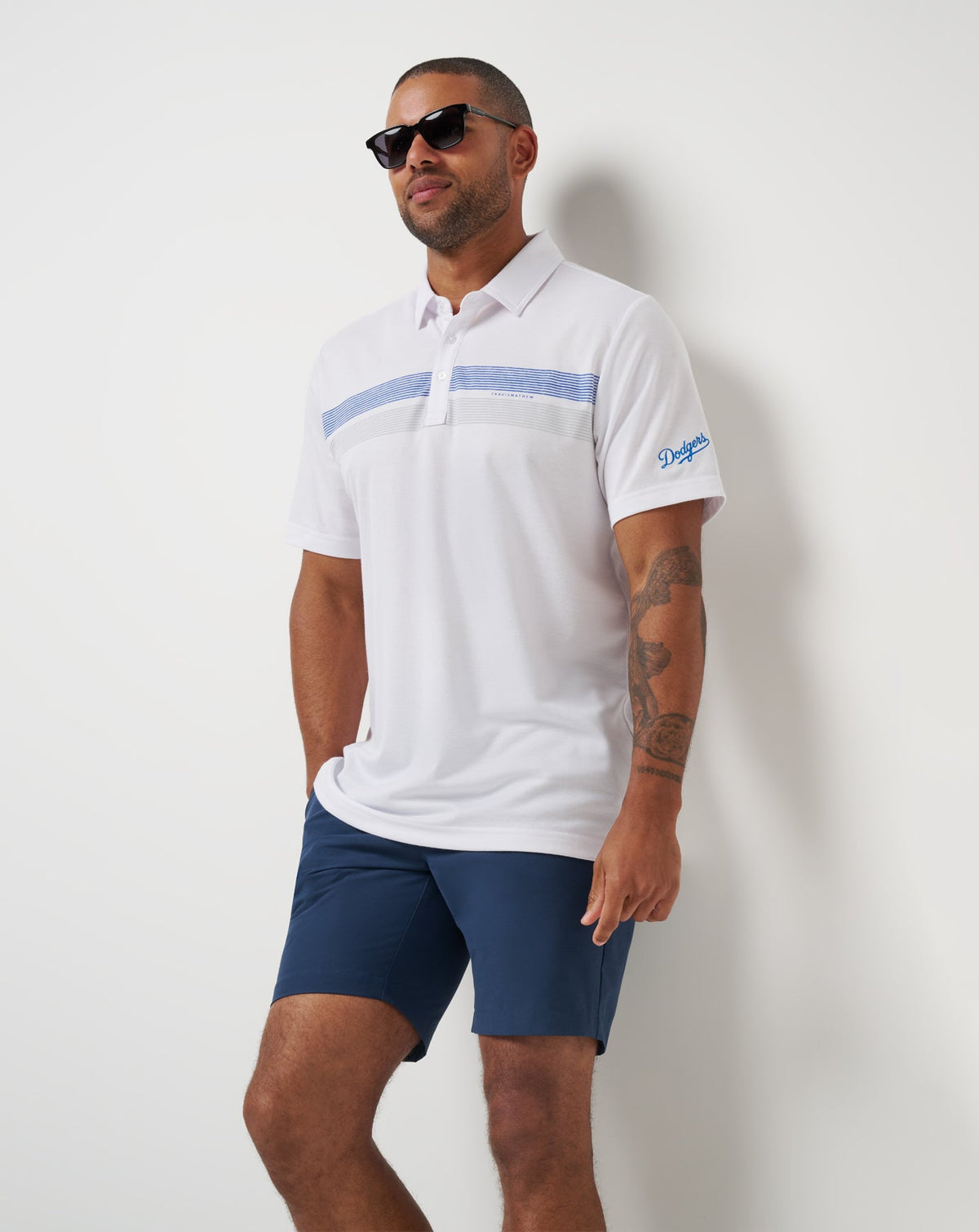 TravisMathew | Los Angeles Dodgers Top Recruit Polo - White