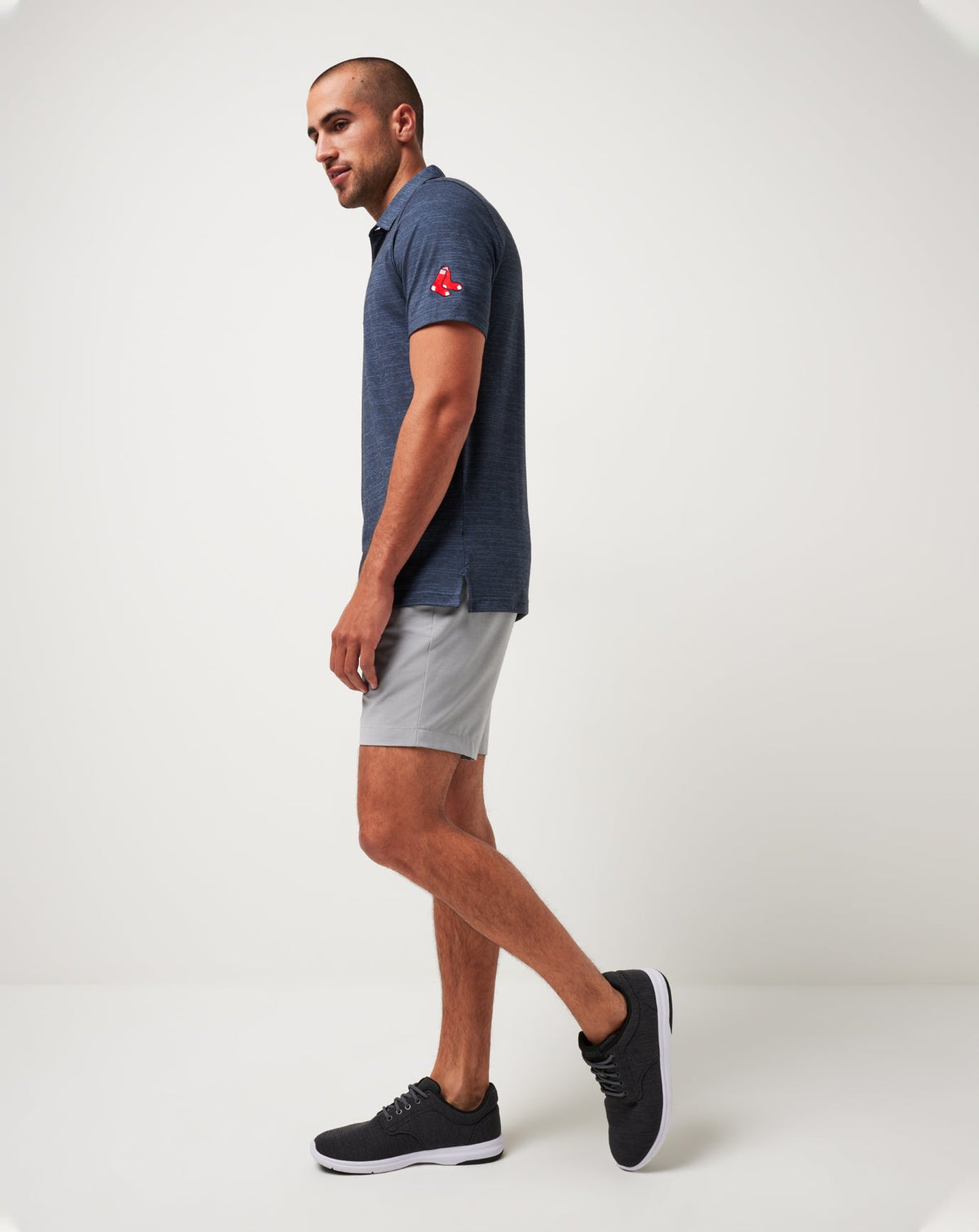 TravisMathew | Boston Red Sox The Heater Polo - Vintage Indigo/Black