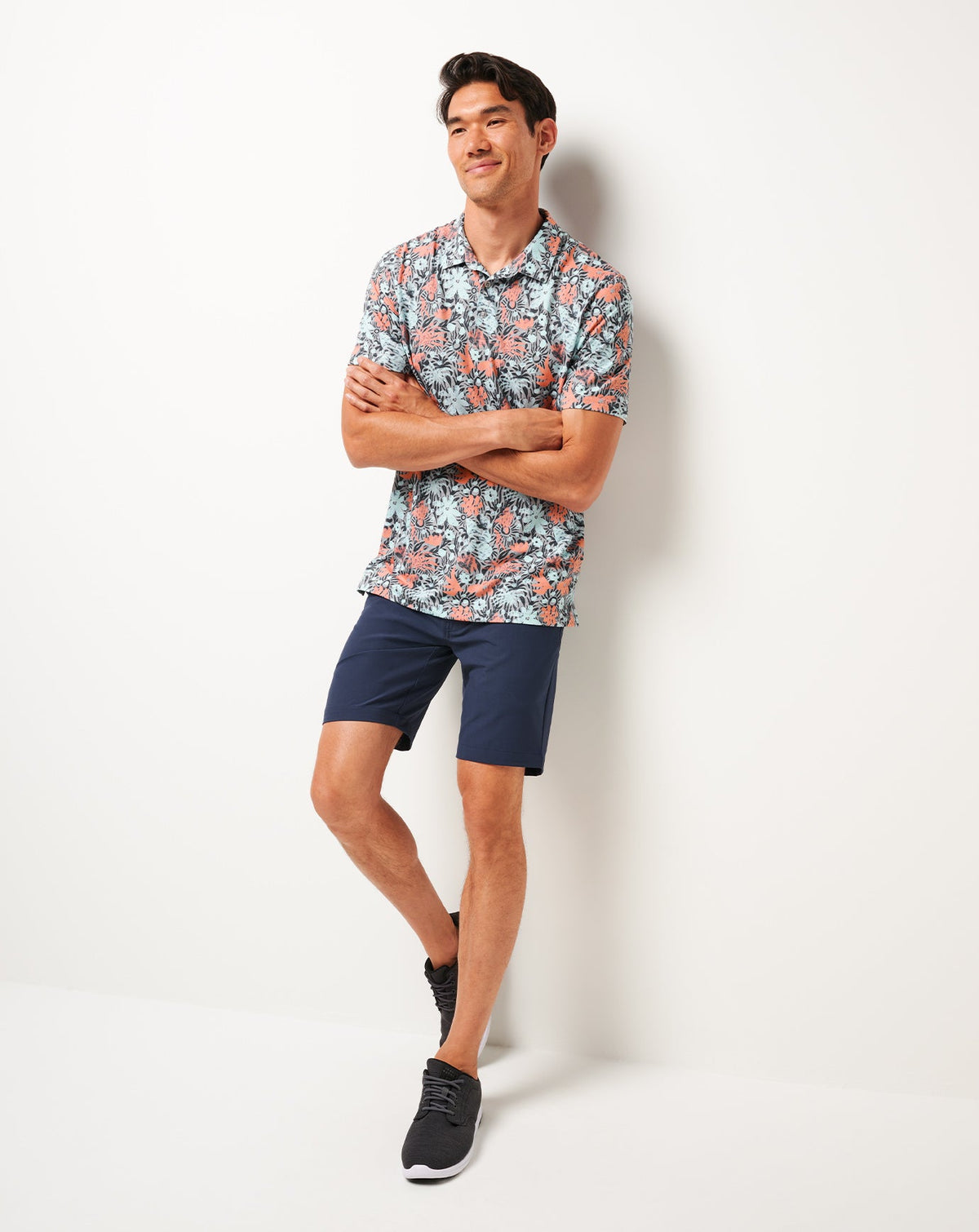 TravisMathew | Featherweight Sands Polo - Heather Medium Grey