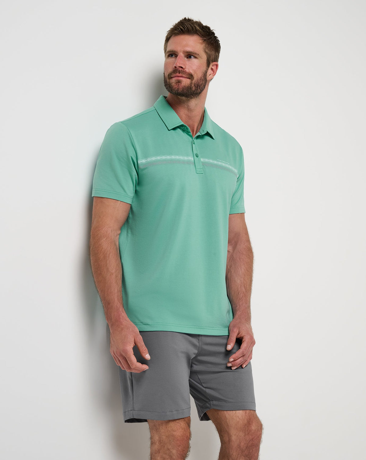 TravisMathew | Featherweight Chest Stripe Polo - Wasabi