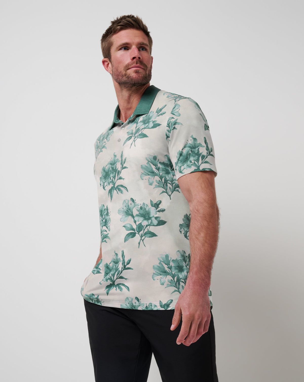 TravisMathew | Featherweight Magnolia Polo - Moonbeam