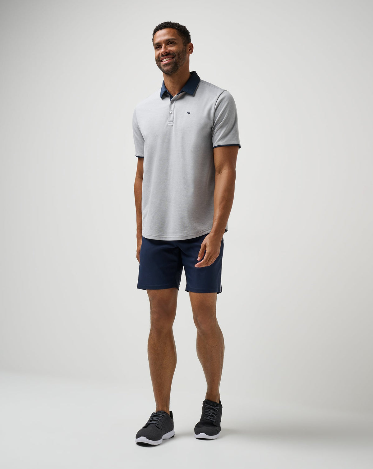 TravisMathew | Home Game Polo - Heather Light Grey