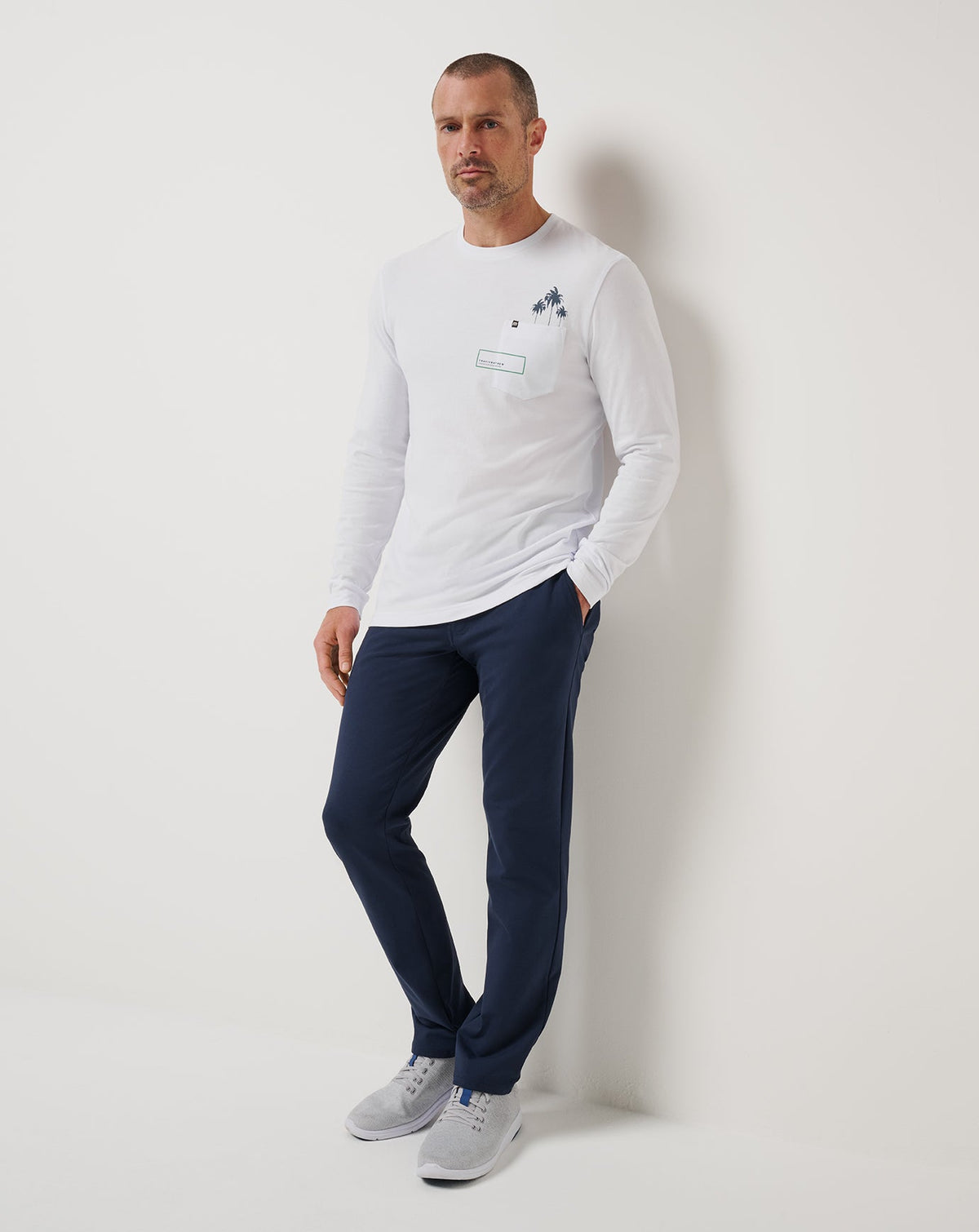 TravisMathew | Reef Stop Long Sleeve Tee - White