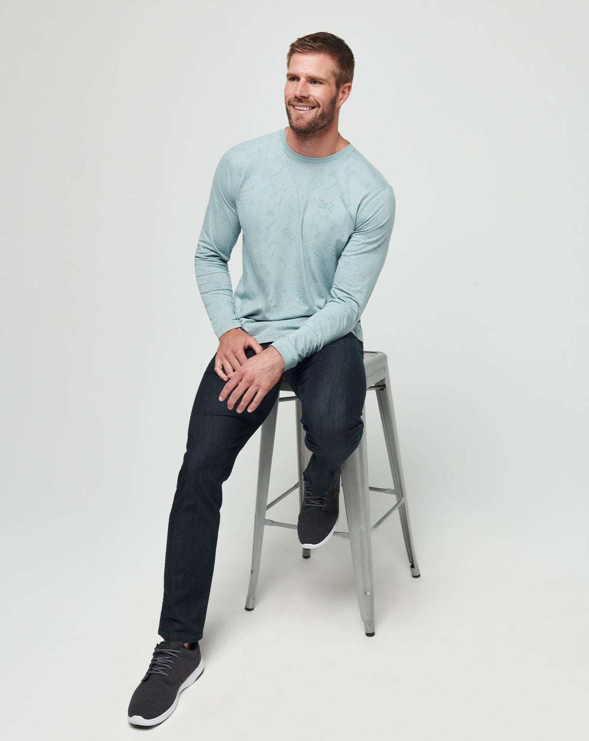TravisMathew | Warmer Tides Long Sleeve Tee - Arona