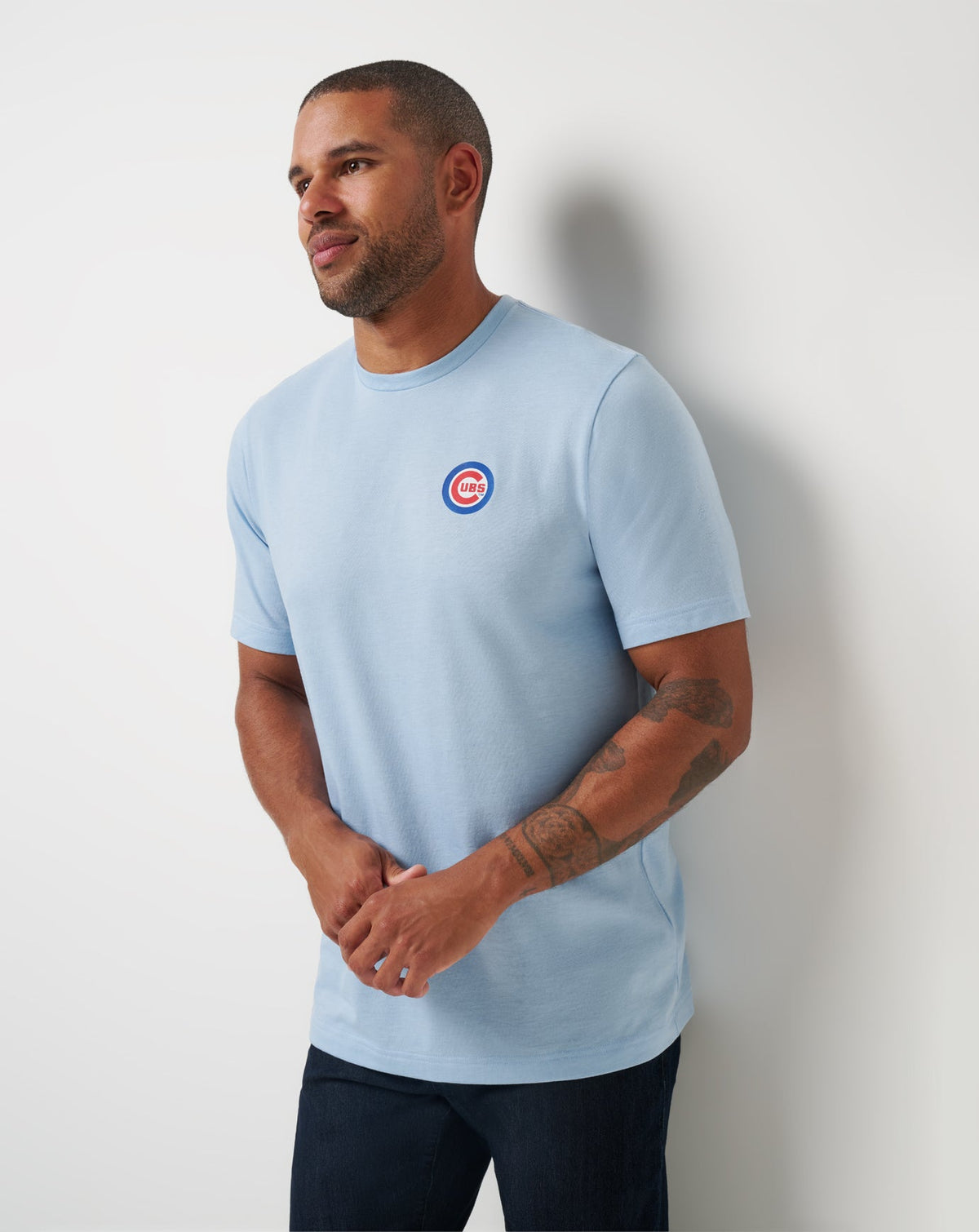 TravisMathew | Chicago Cubs Friendly Rivalry Tee - Heather Blue