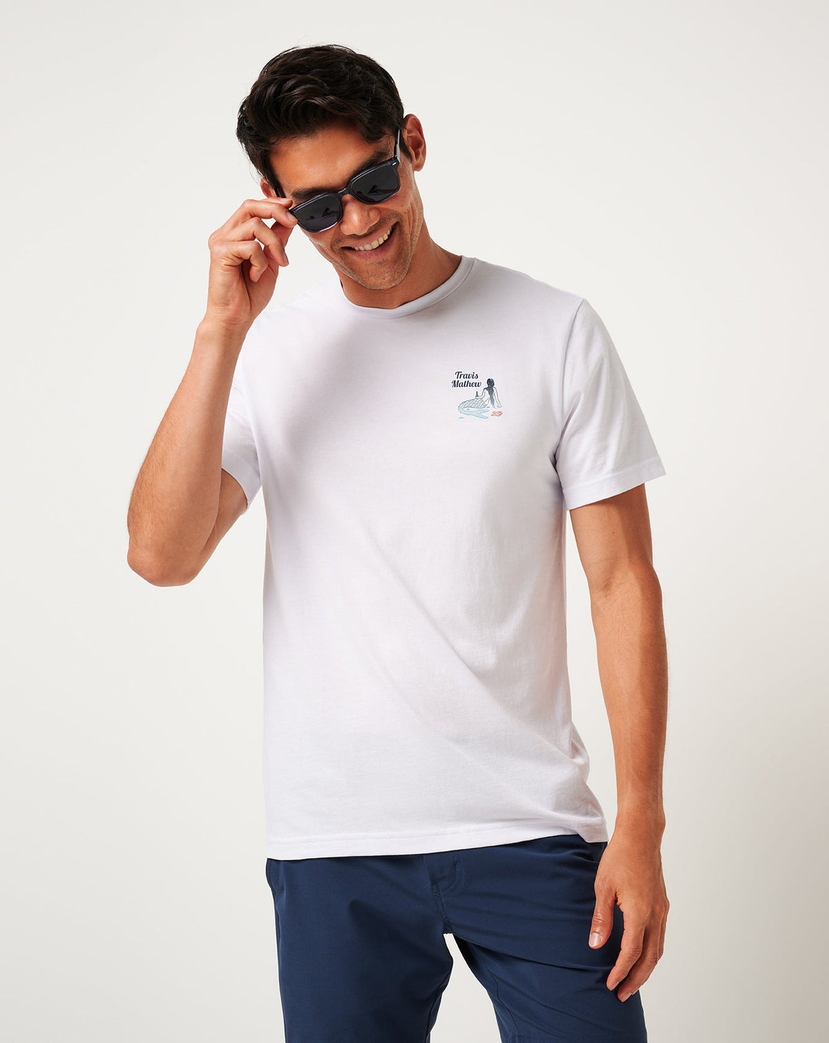 TravisMathew | Cloudless Sky Tee - White