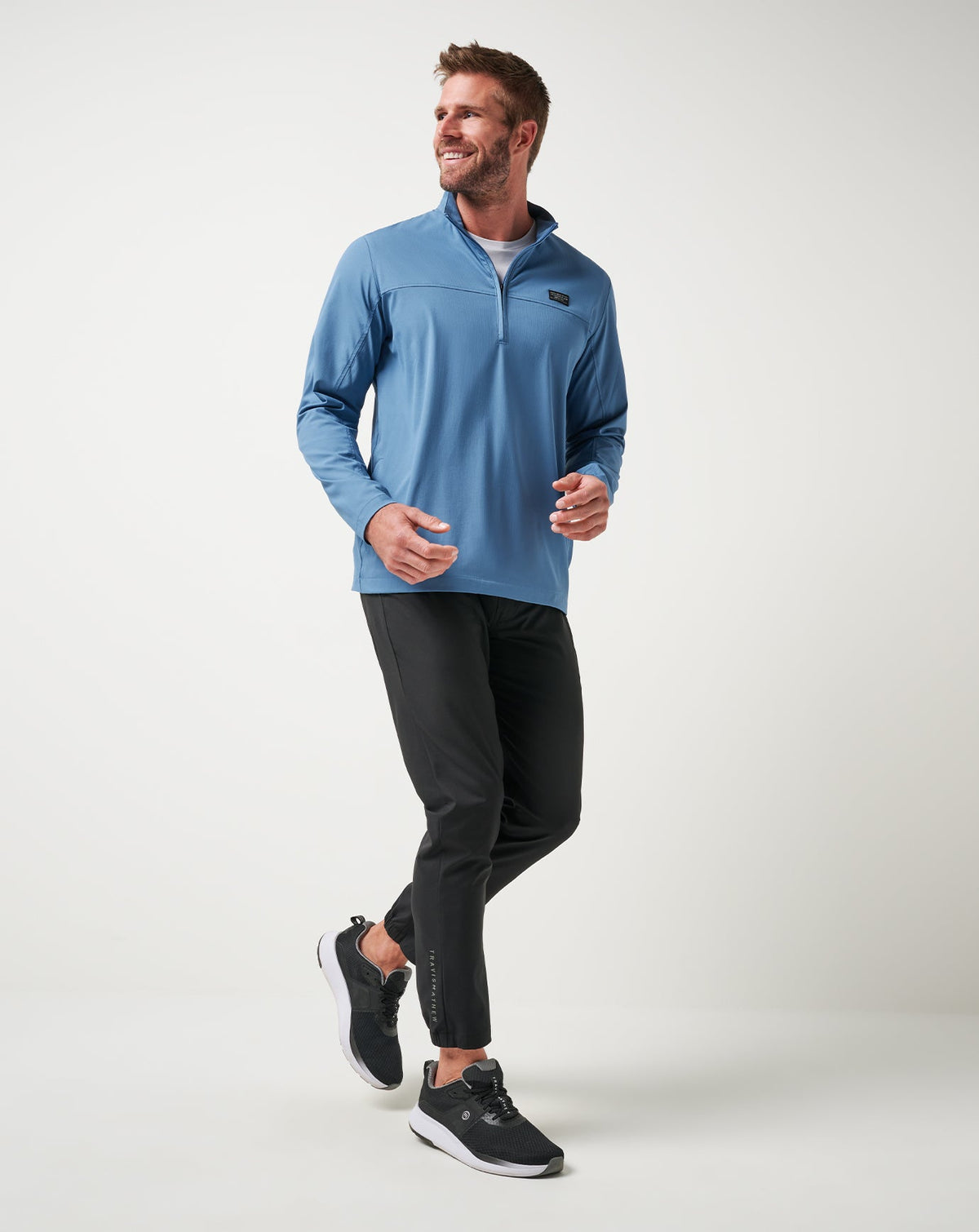 TravisMathew | Wanderlust Quarter Zip - Copen Blue