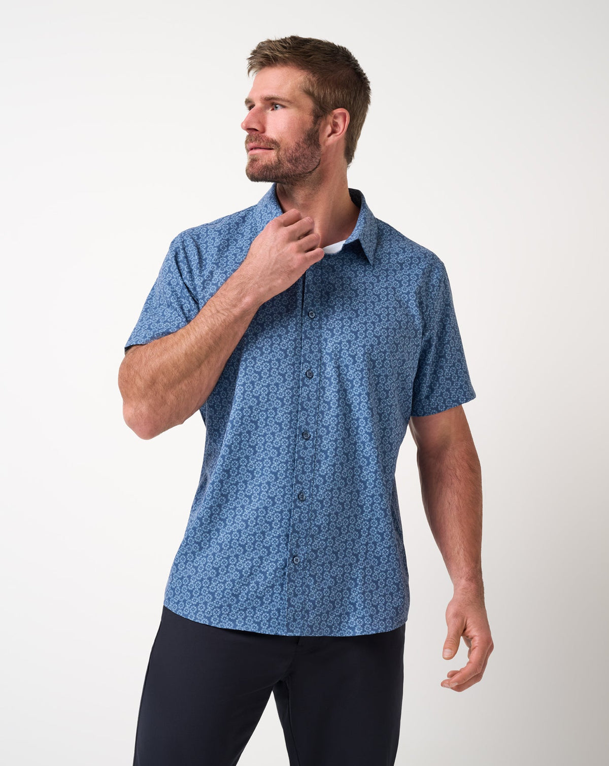 TravisMathew | Techwoven Sunlight Button-Up - Bering Sea