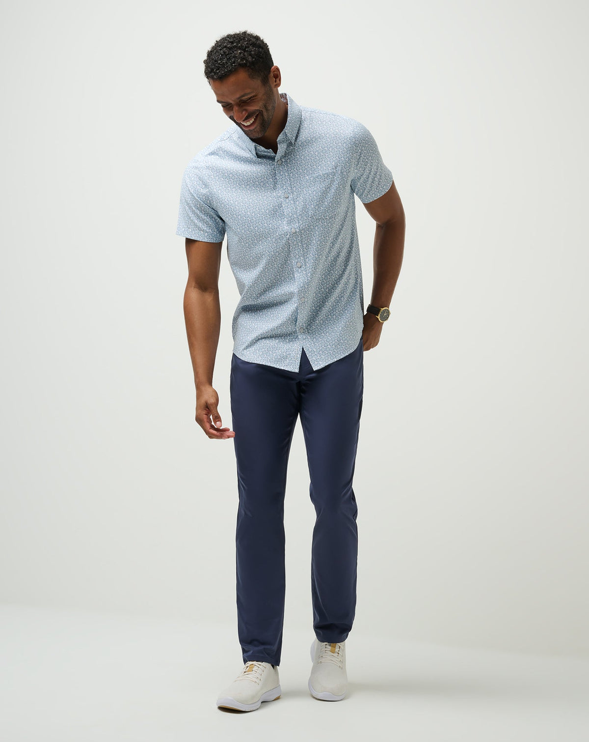 TravisMathew | Techwoven Country Mile Button-Up - White