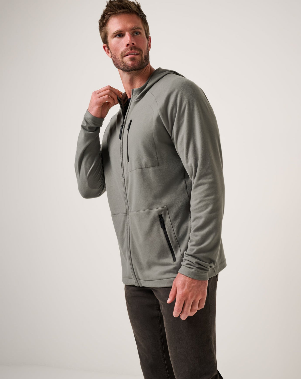 TravisMathew | Quest Polar Full Zip Jacket - Dark Olive