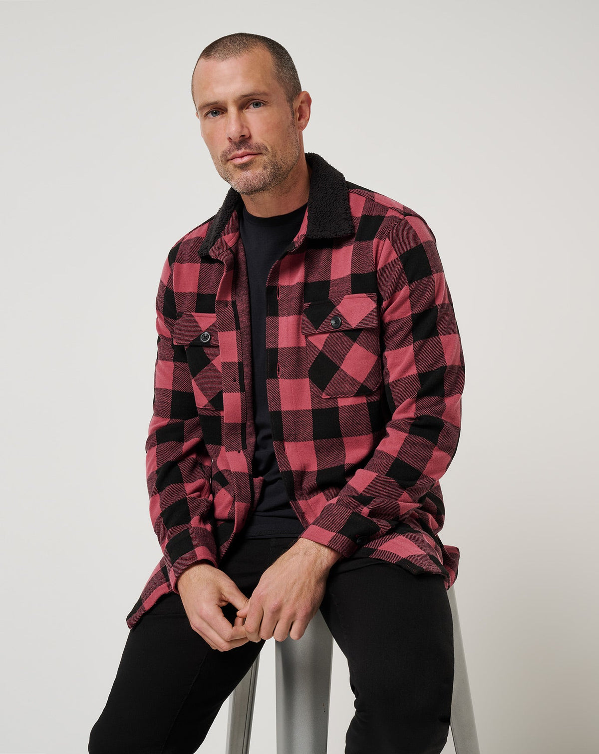 TravisMathew | Winterize Shirt Jacket - Roan Rouge
