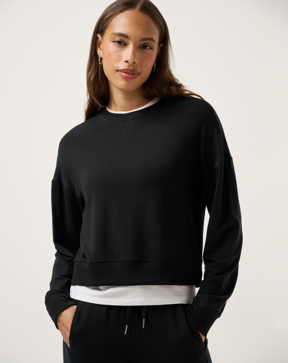 TravisMathew | Cloud Terry Crew - Black