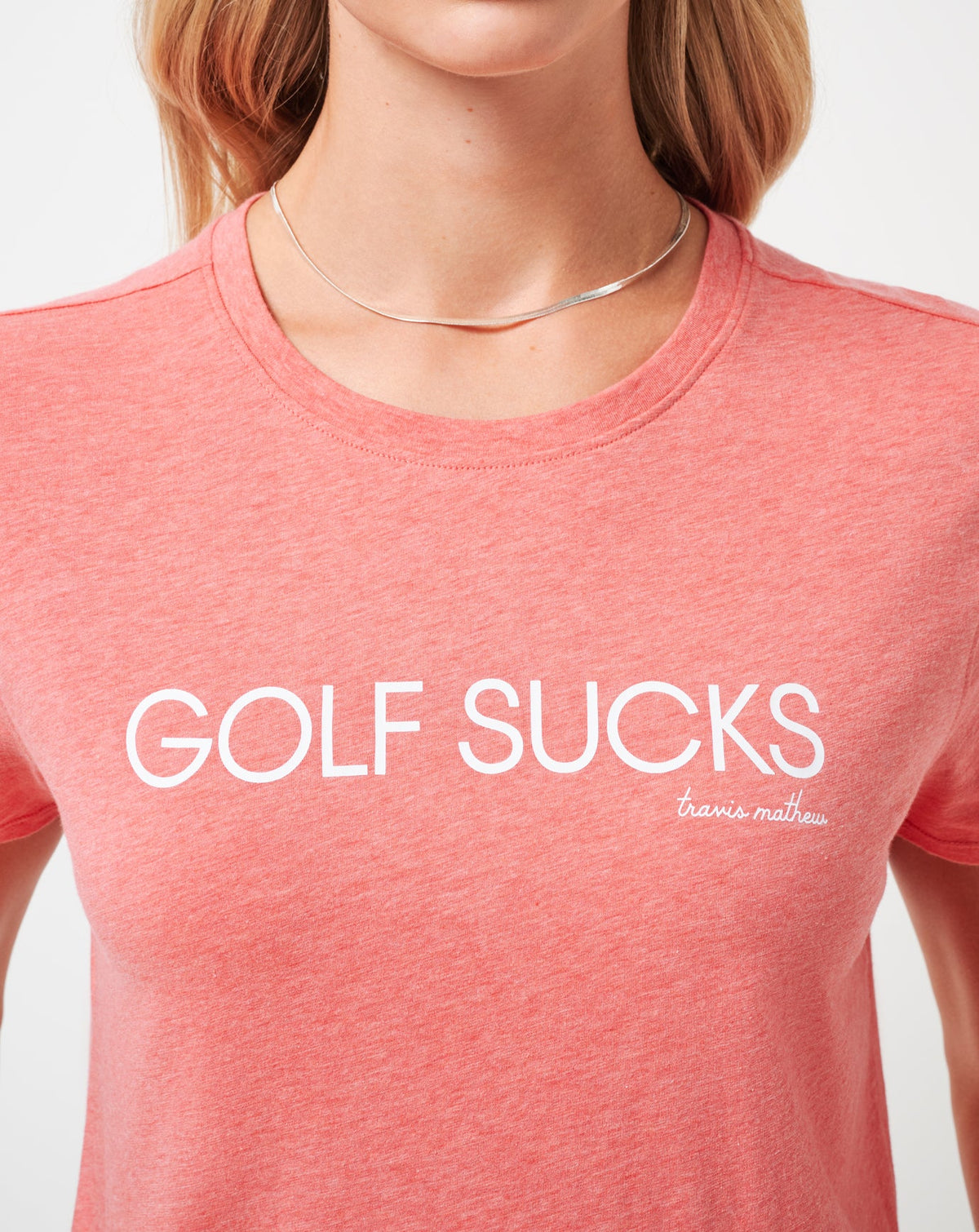 TravisMathew | Ten For Ten Graphic Tee - Heather Porcelain Rose