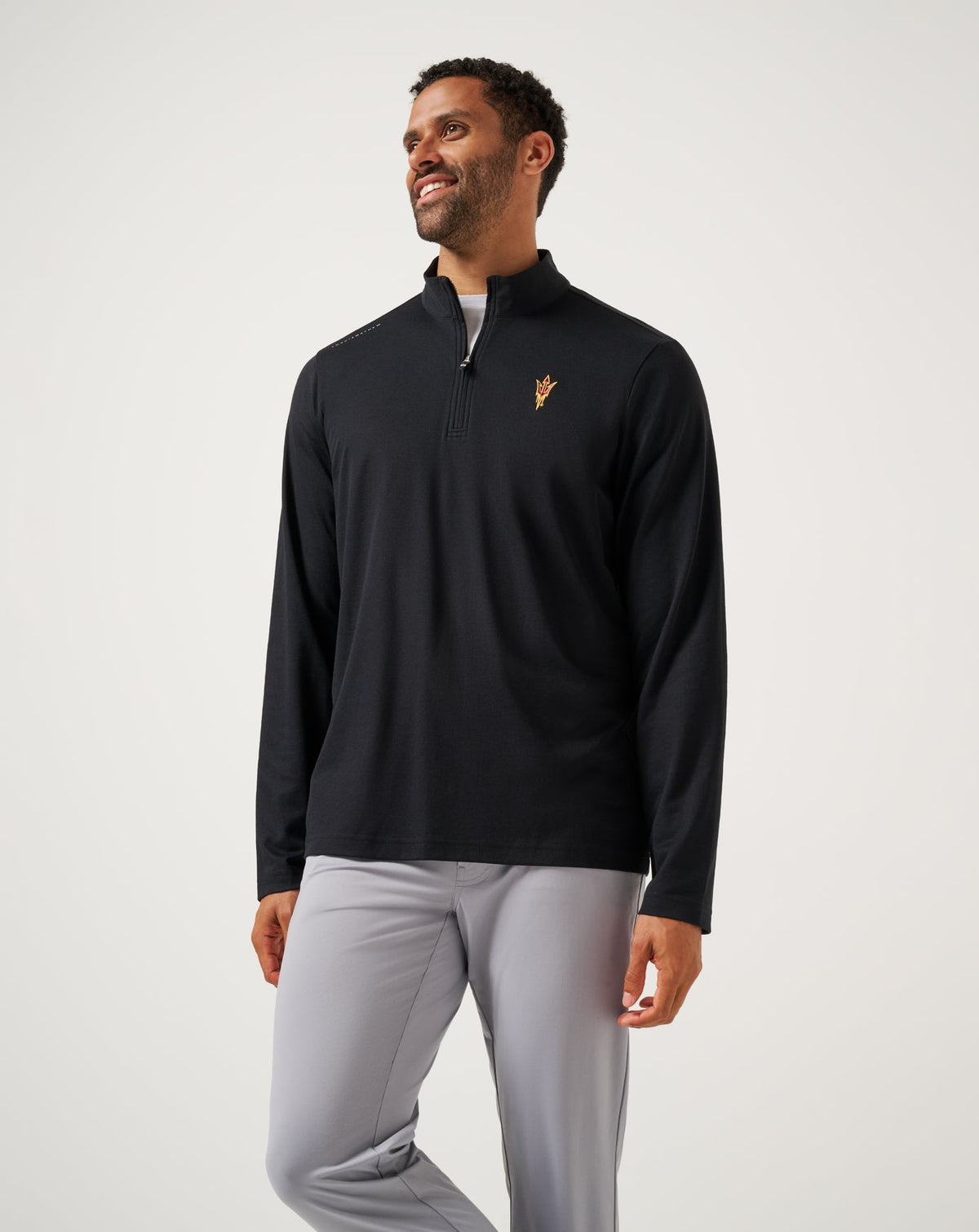 TravisMathew | ASU Time To Tailgate Quarter Zip - Black