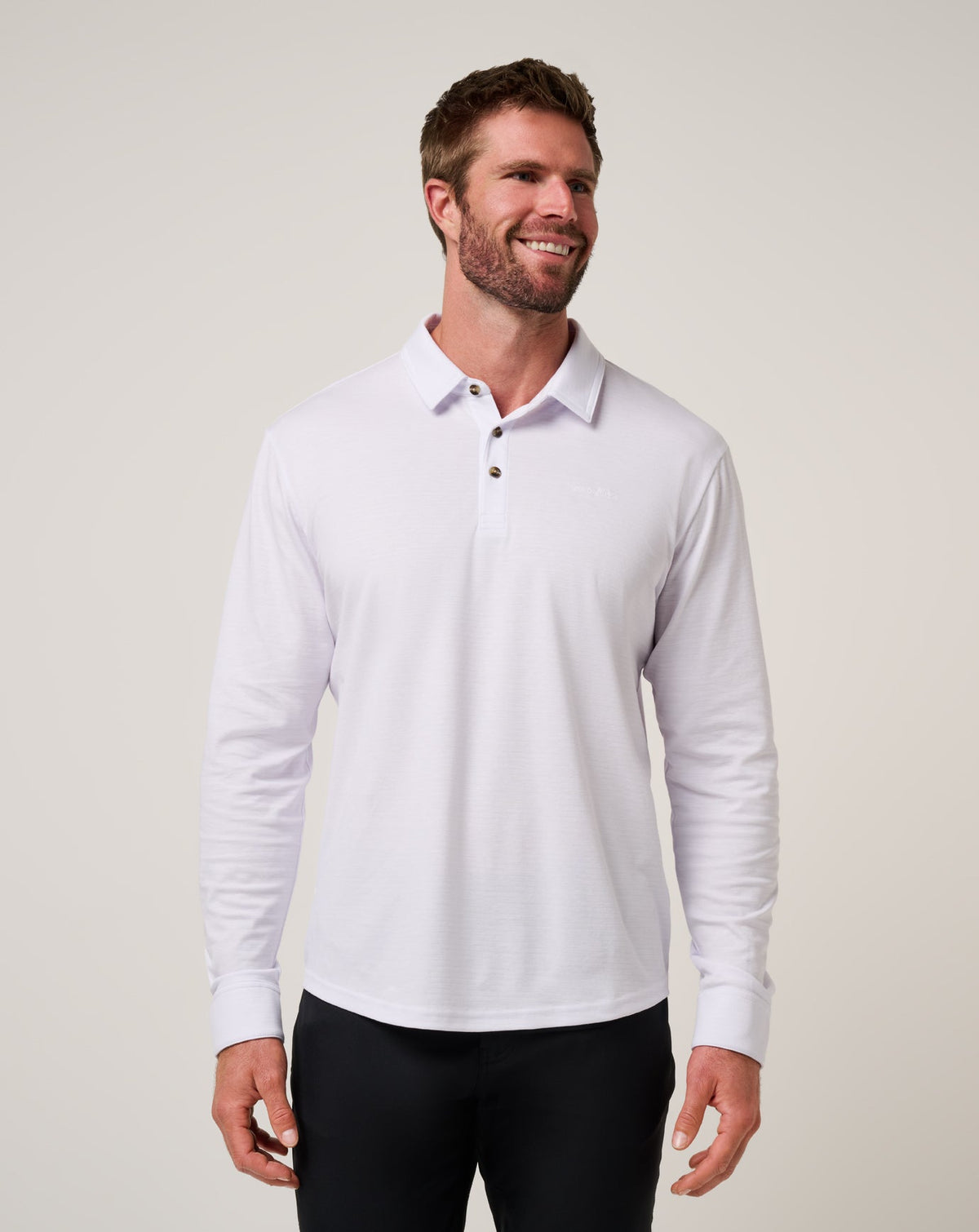 TravisMathew | The Zinna 2.0 Long Sleeve Polo - White