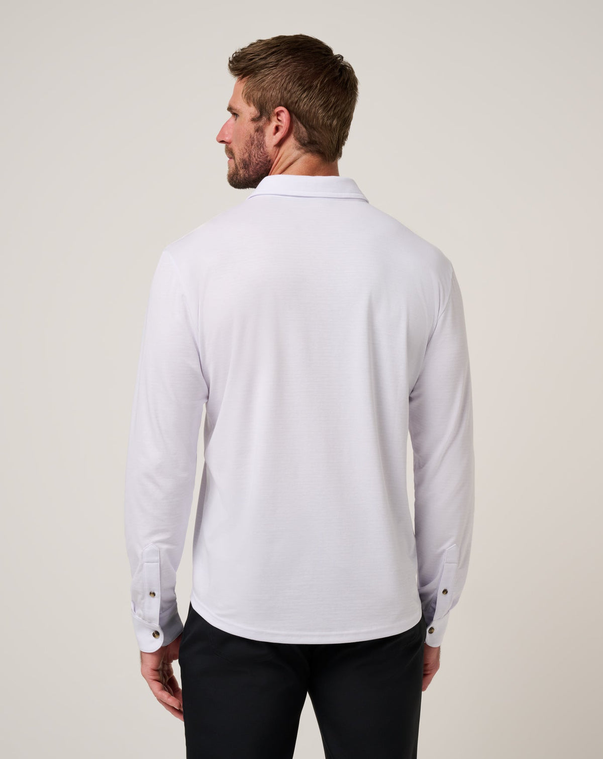 TravisMathew | The Zinna 2.0 Long Sleeve Polo - White
