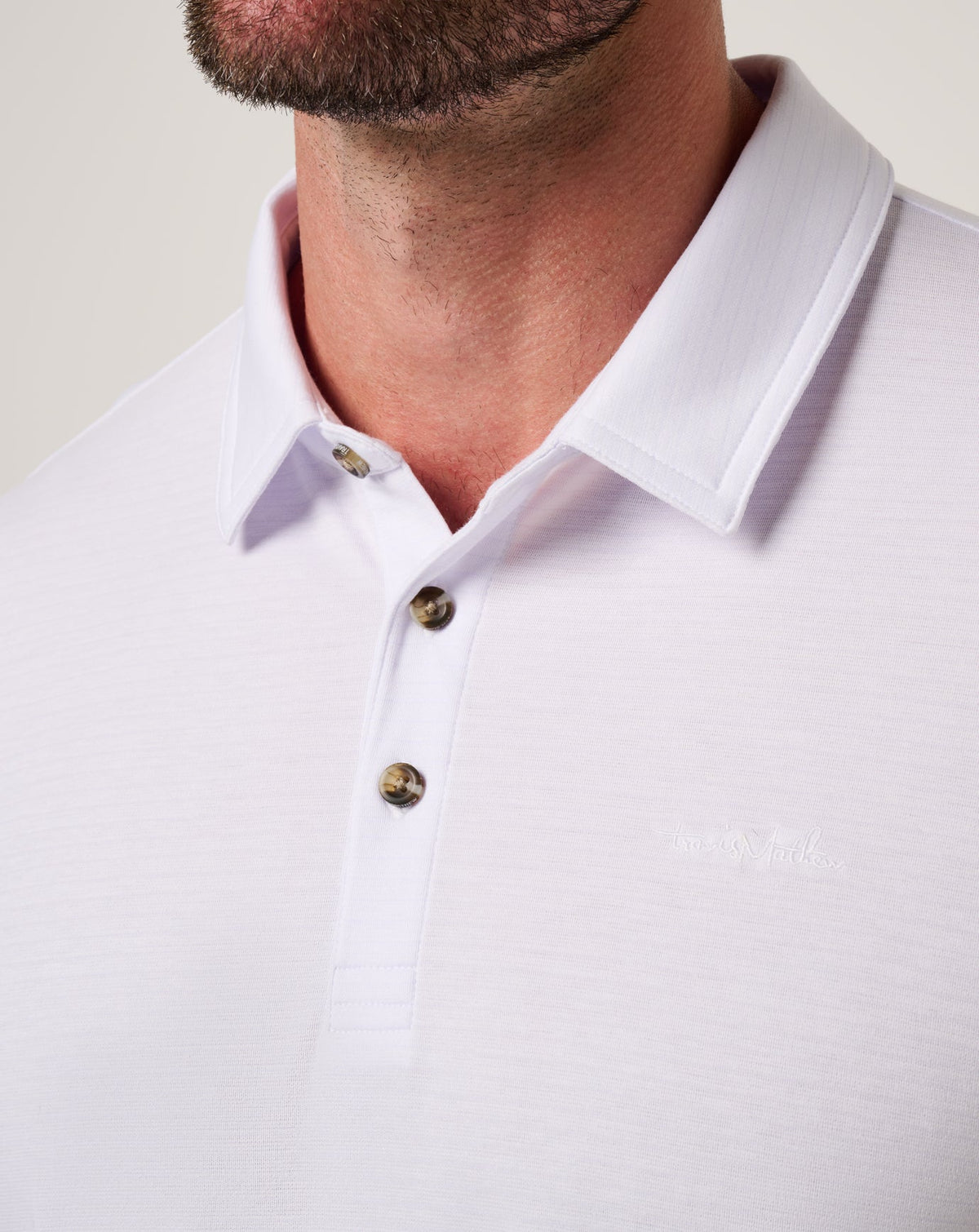 TravisMathew | The Zinna 2.0 Long Sleeve Polo - White