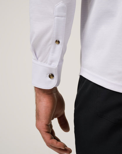 TravisMathew | The Zinna 2.0 Long Sleeve Polo - White