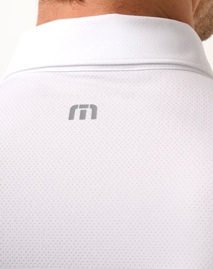 TravisMathew | Heater Pro Color Block Polo - White