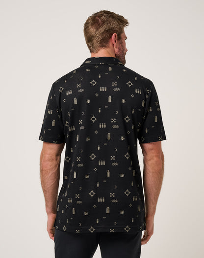 TravisMathew | Weather Patterns Polo - Black