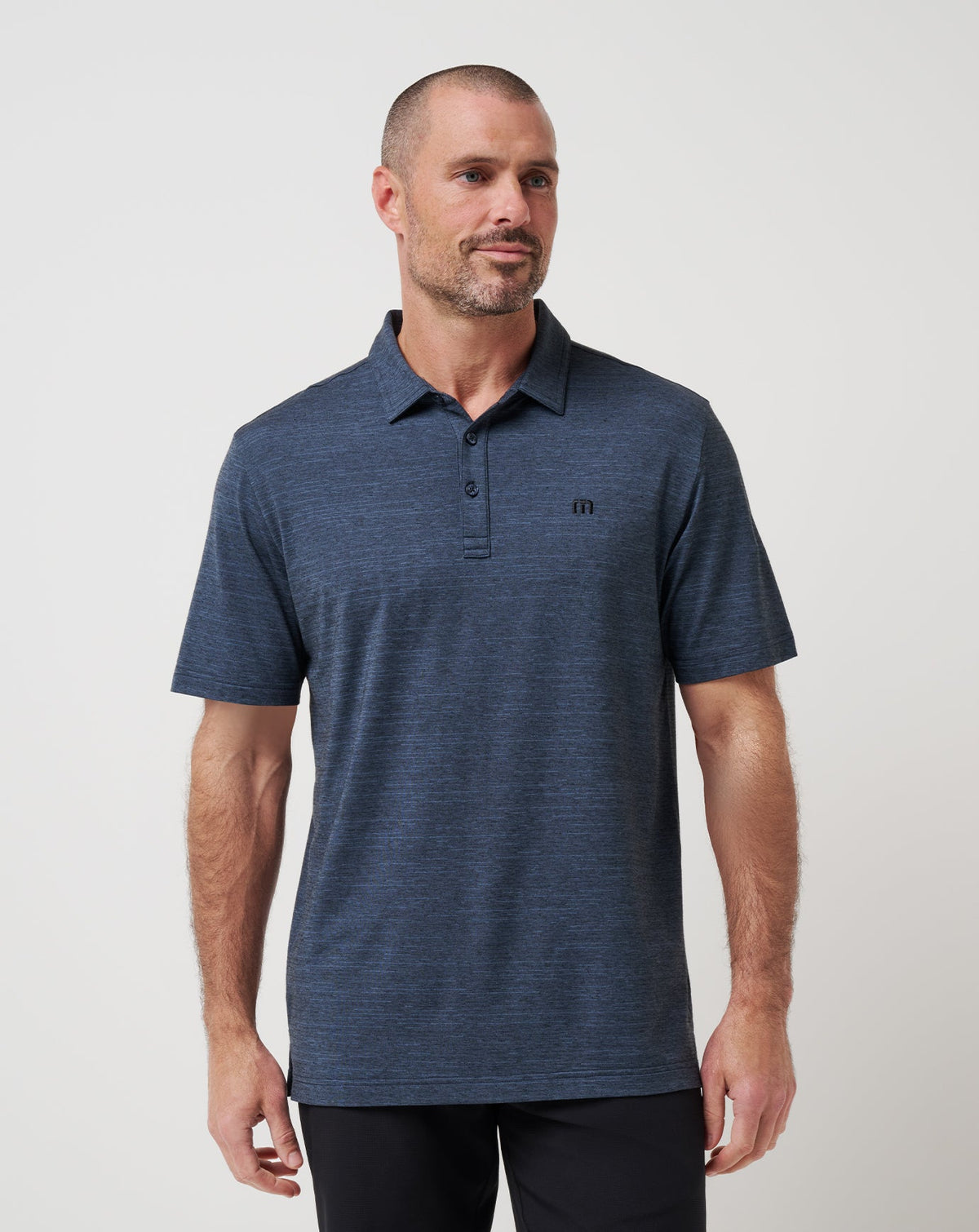 TravisMathew | The Heater Polo - Vintage Indigo/Black