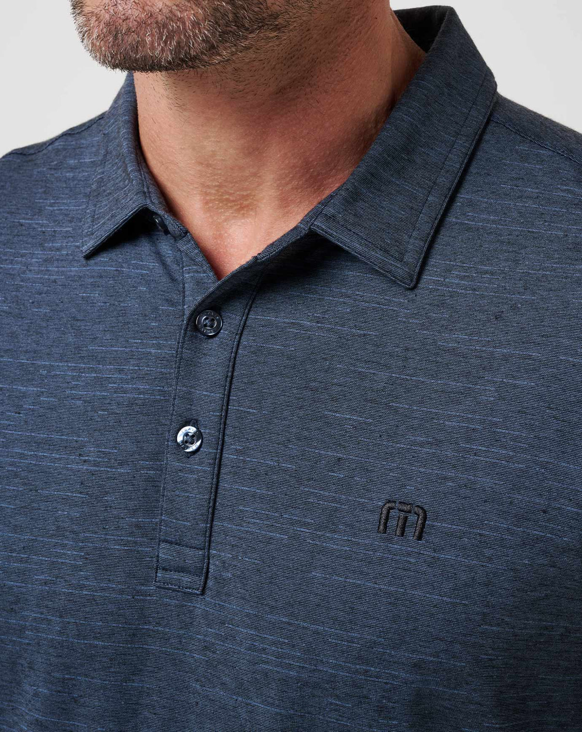 TravisMathew | The Heater Polo - Vintage Indigo/Black