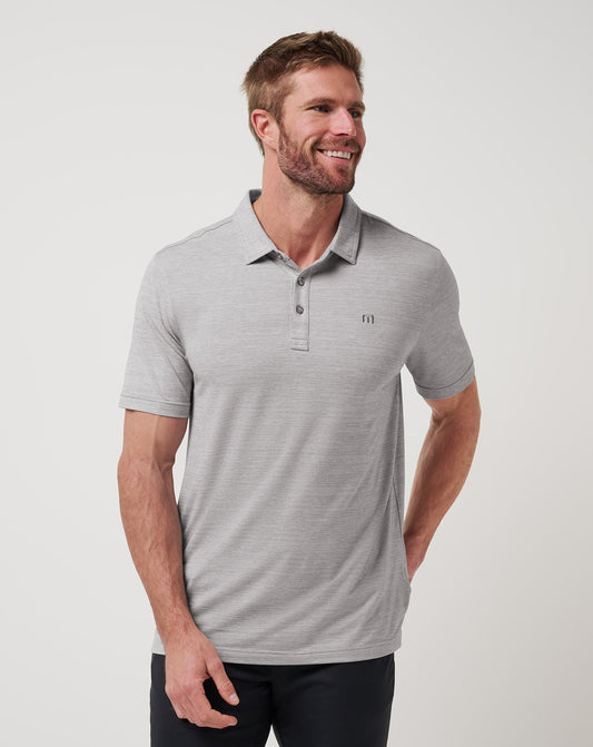 TravisMathew | The Heater Polo - Heather Microchip