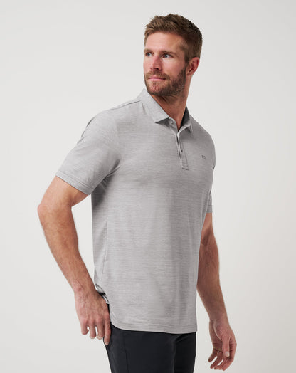 TravisMathew | The Heater Polo - Heather Microchip