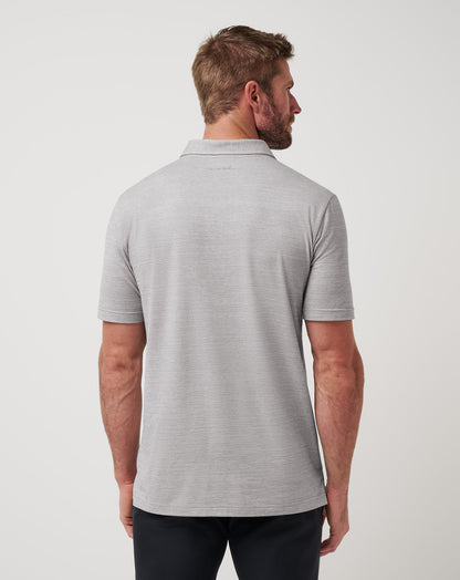 TravisMathew | The Heater Polo - Heather Microchip