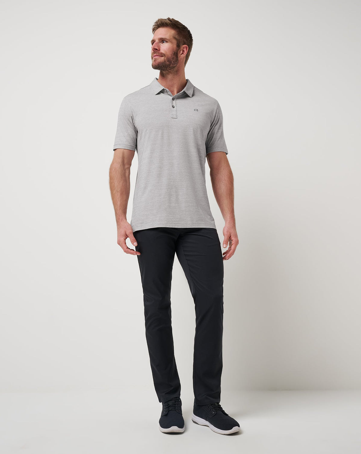 TravisMathew | The Heater Polo - Heather Microchip