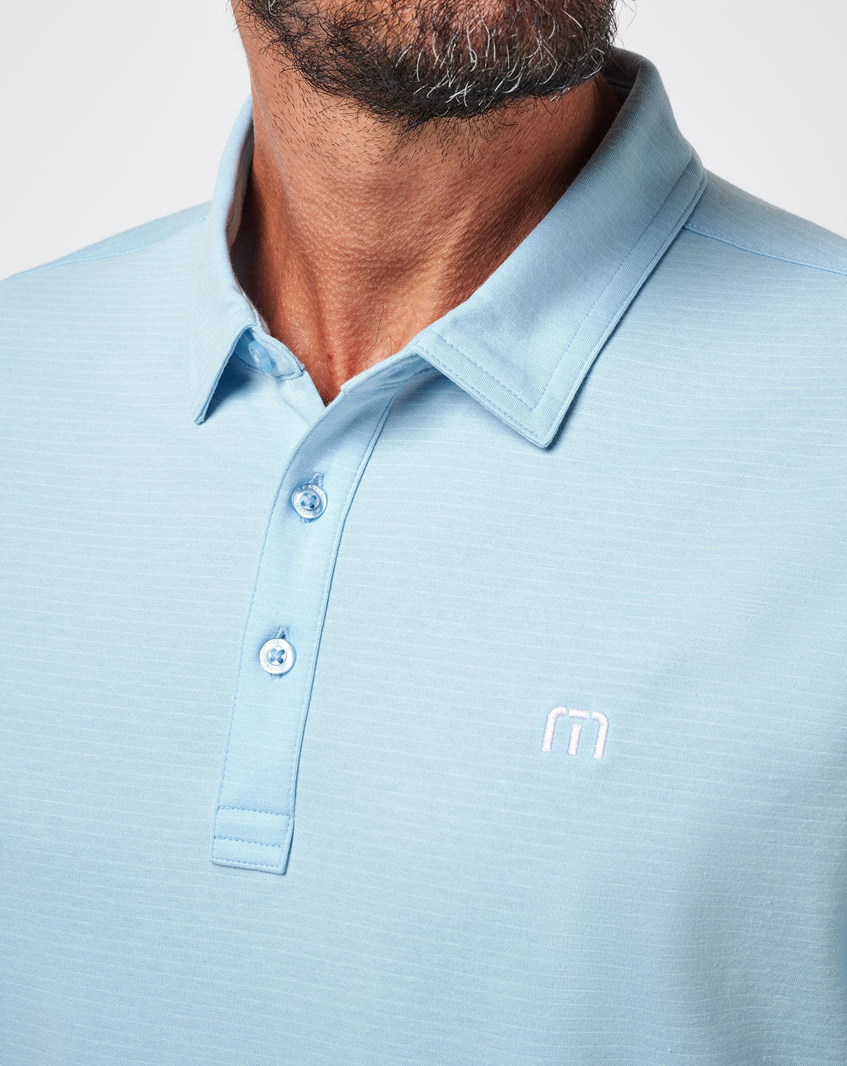 TravisMathew | The Heater Polo - Heather Dream Blue