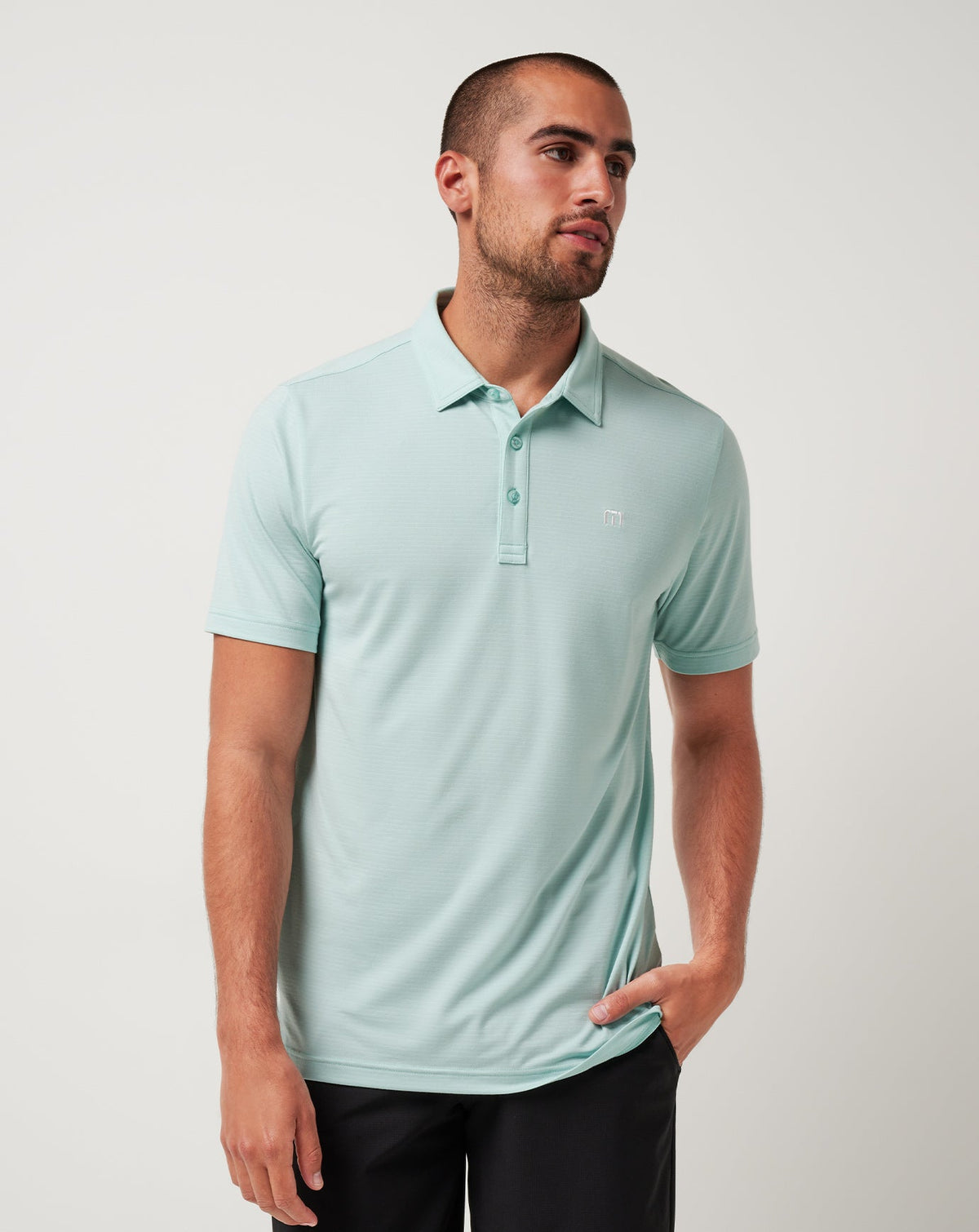 TravisMathew | The Heater Polo - Eggshell Blue
