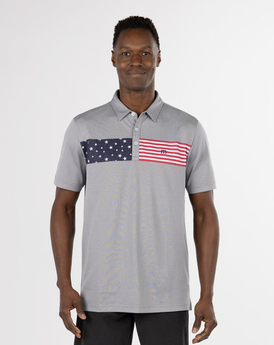 TravisMathew | Sea to Sea Polo - Heather Medium Grey