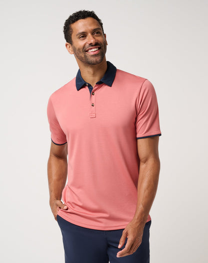 TravisMathew | All Day Social Club Polo - Brick Dust