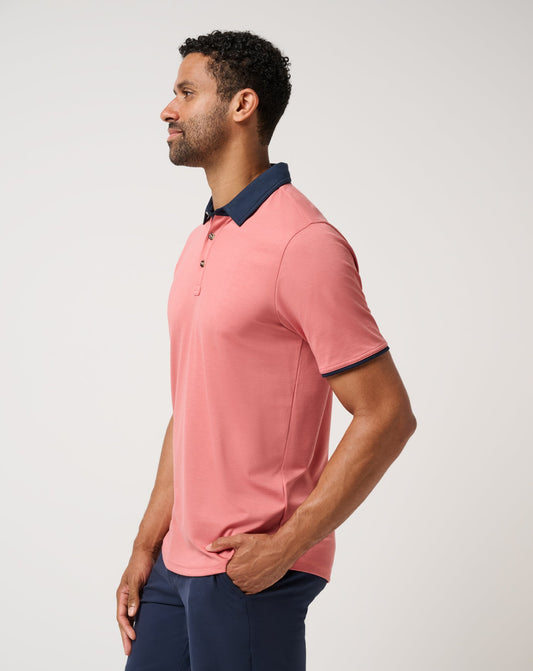 TravisMathew | All Day Social Club Polo - Brick Dust