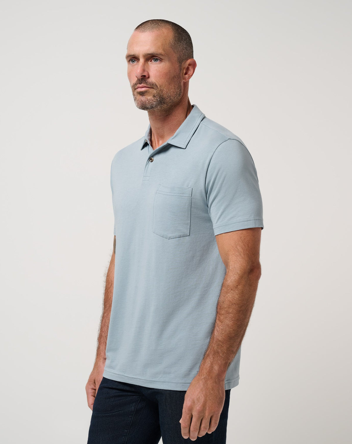 TravisMathew | The Cloud Polo - Ash Blue