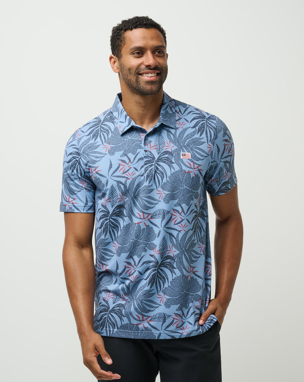 TravisMathew | Red Letter Day Polo - Quiet Harbor