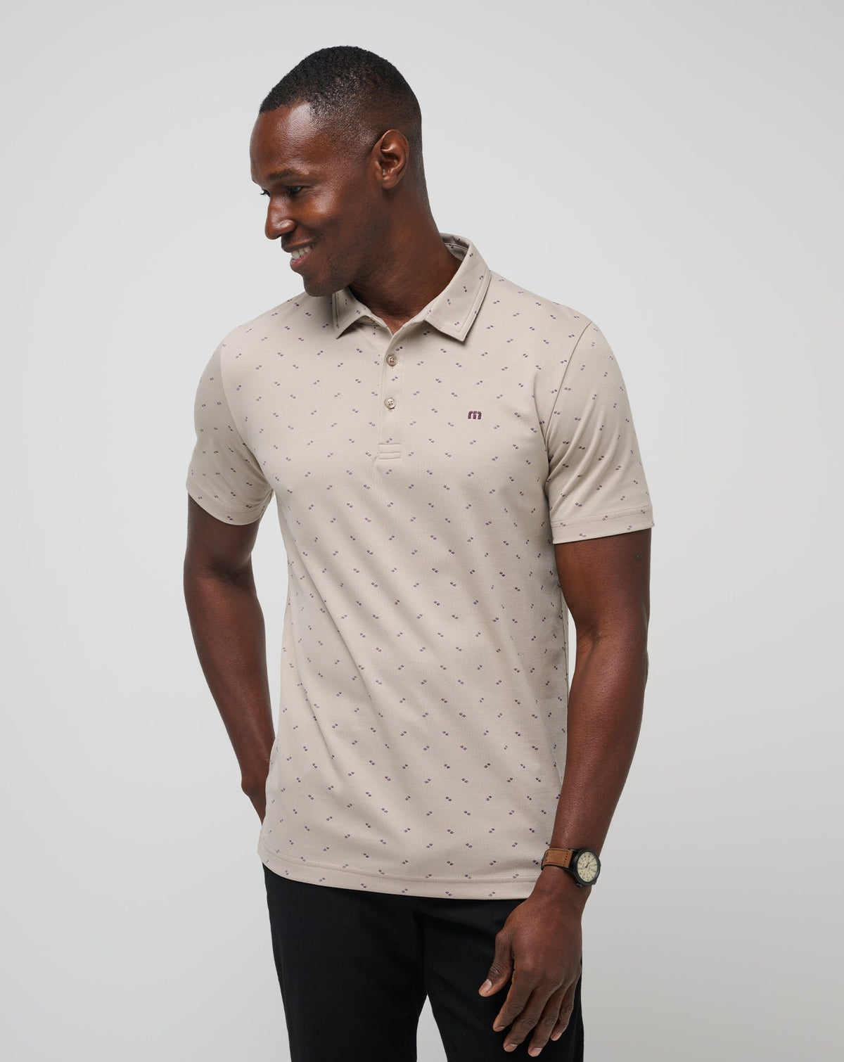 TravisMathew | Canyon Hike Polo - Oxford Tan