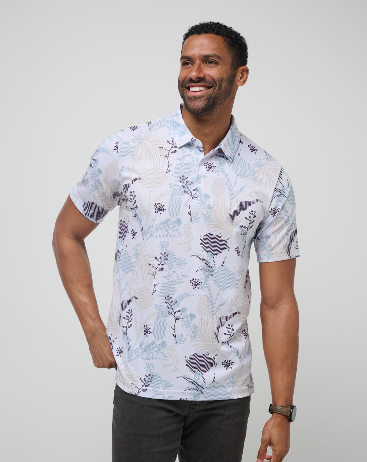 TravisMathew | Tropical Fusion Polo - White