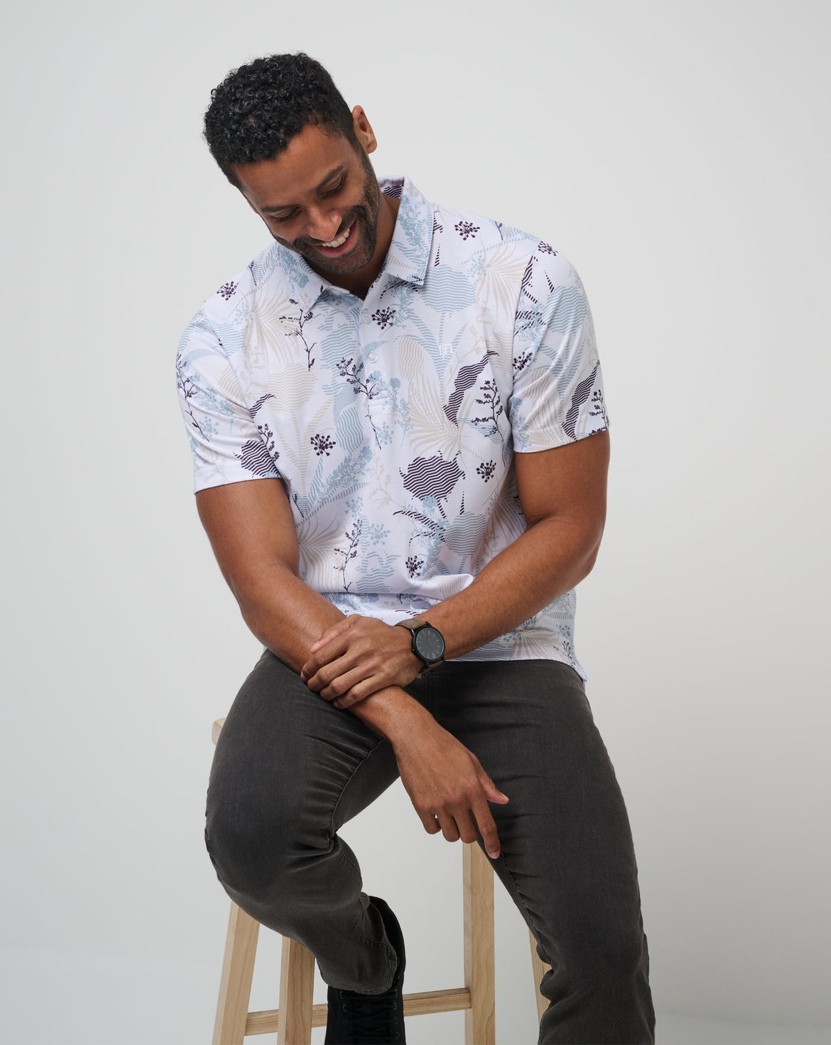 TravisMathew | Tropical Fusion Polo - White