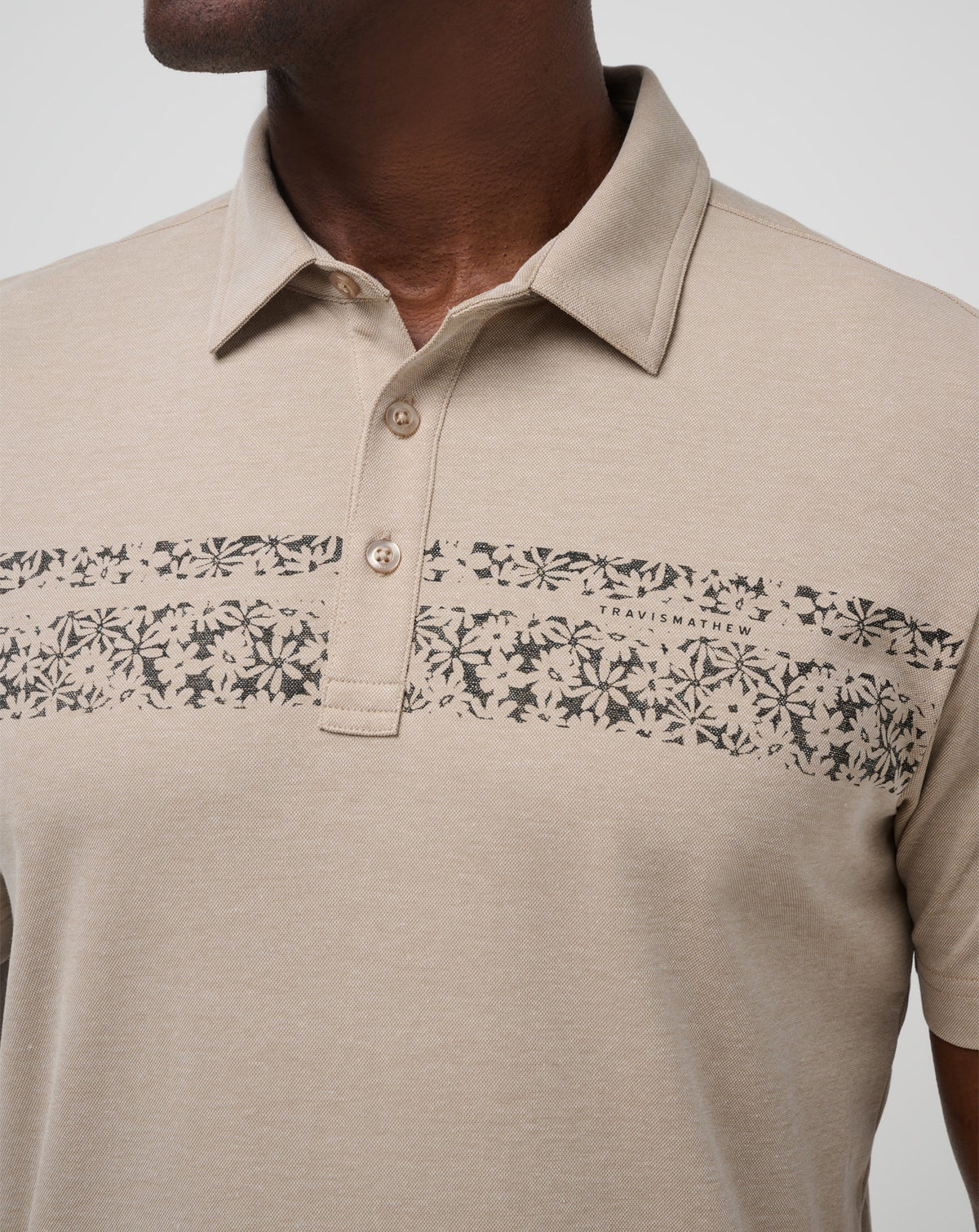 TravisMathew | Deserted Cove Polo - Oxford Tan