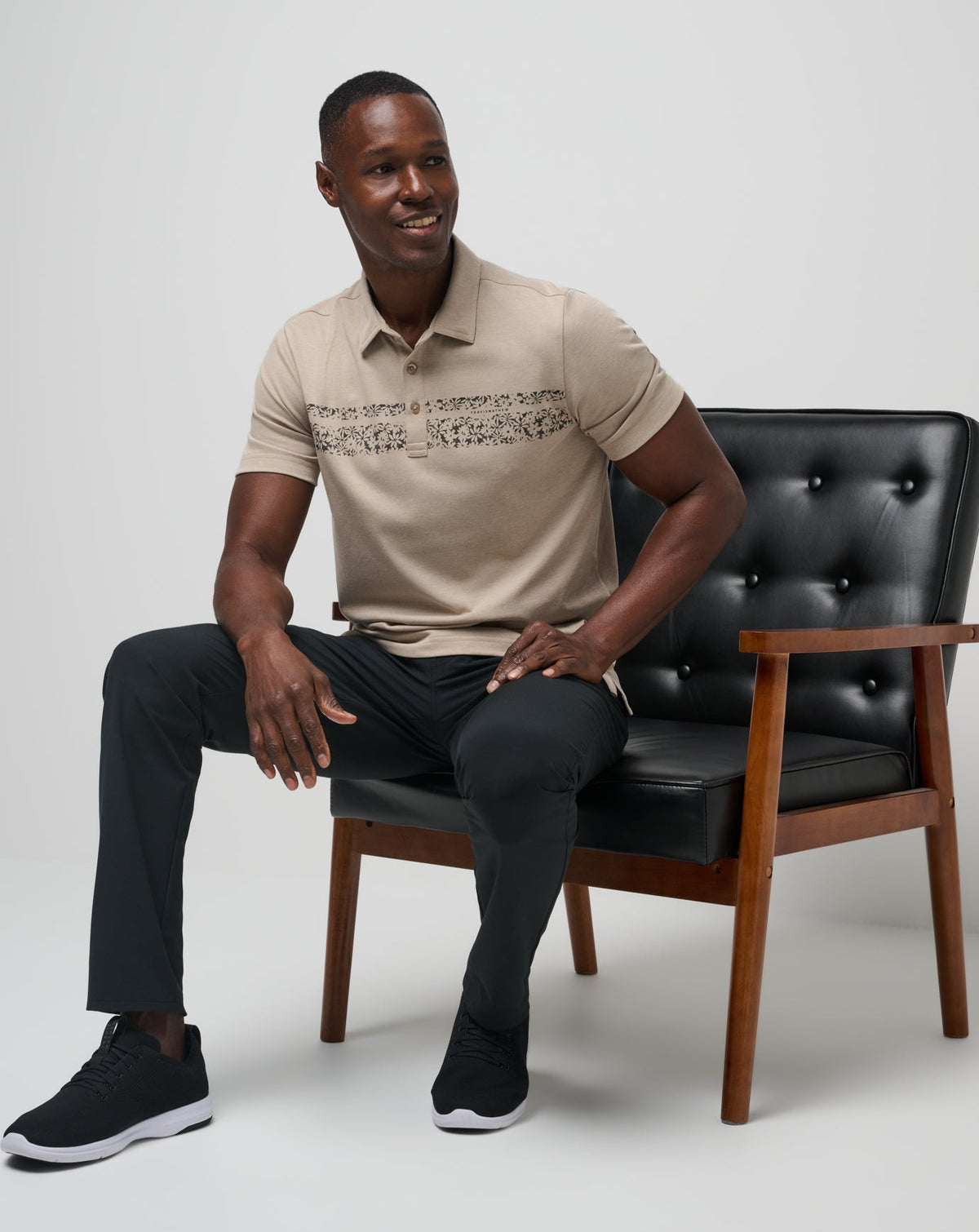 TravisMathew | Deserted Cove Polo - Oxford Tan