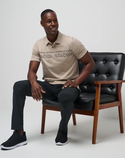 TravisMathew | Deserted Cove Polo - Oxford Tan