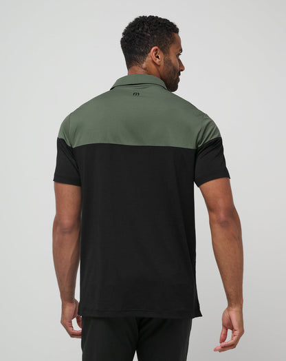 TravisMathew | Heater Pro Color Block Polo - Dark Olive