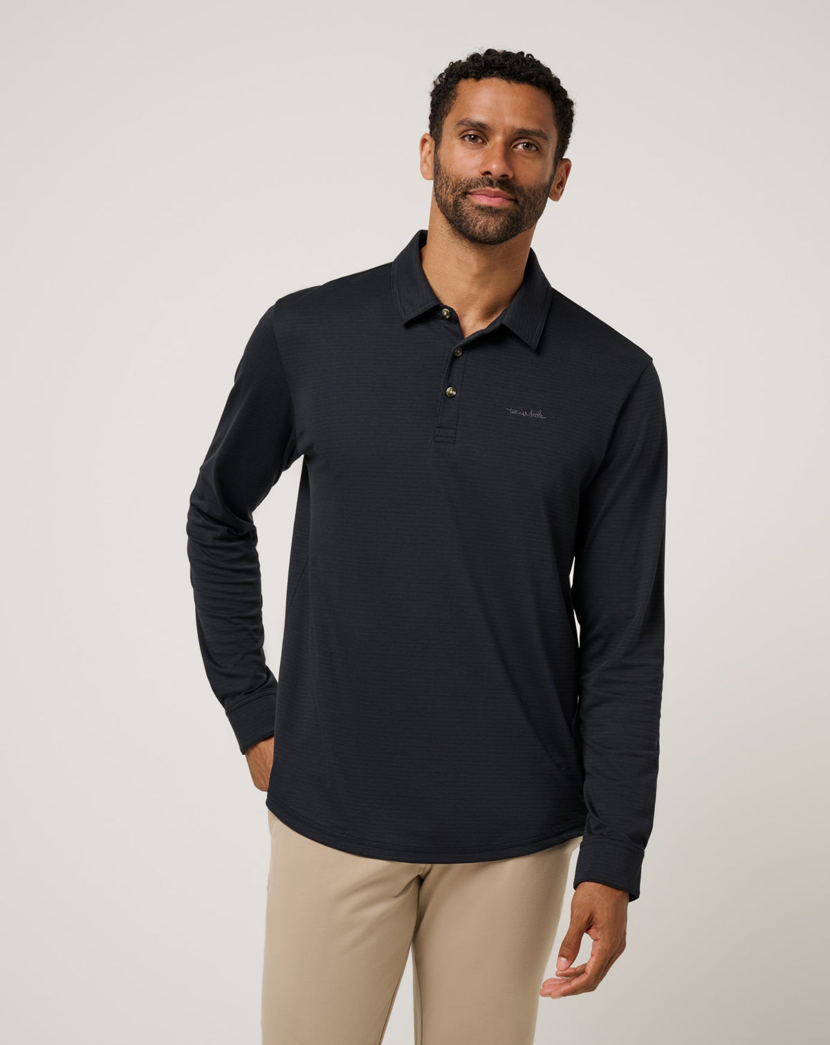TravisMathew | The Zinna 2.0 Long Sleeve Polo - Black