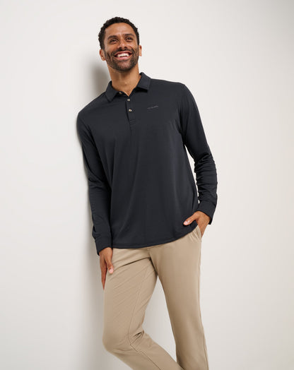 TravisMathew | The Zinna 2.0 Long Sleeve Polo - Black
