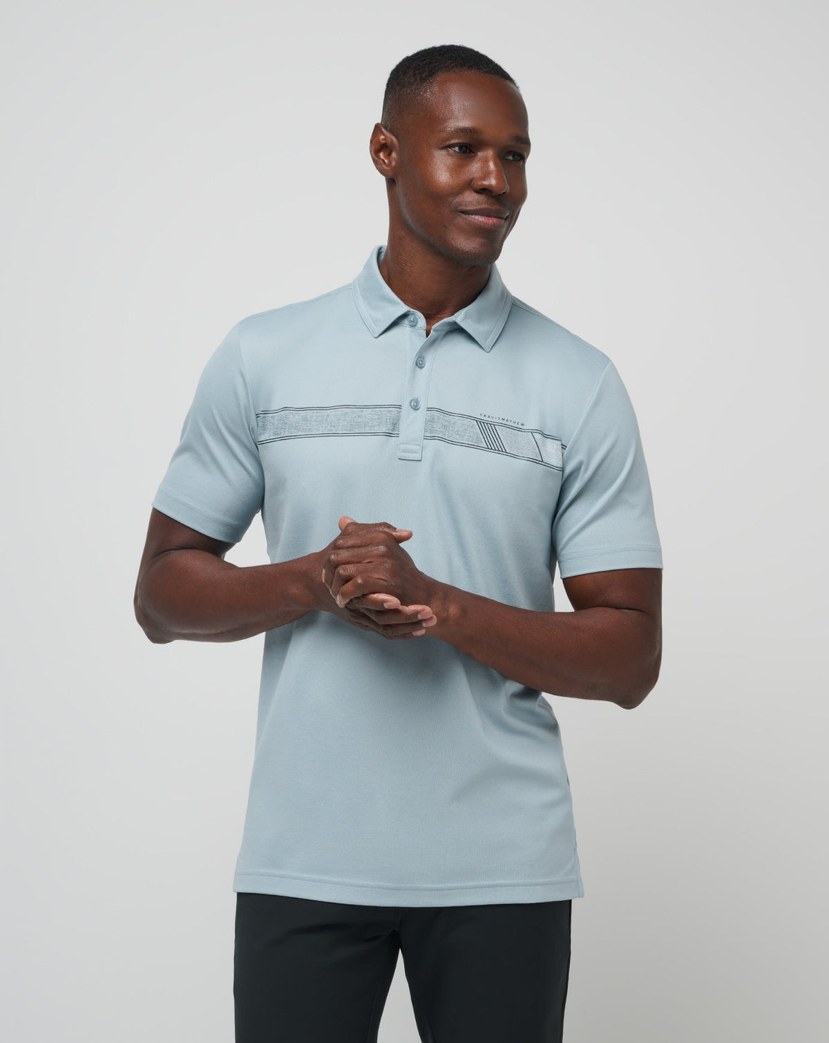 TravisMathew | Fresh Catch Polo - Heather Dusty Blue