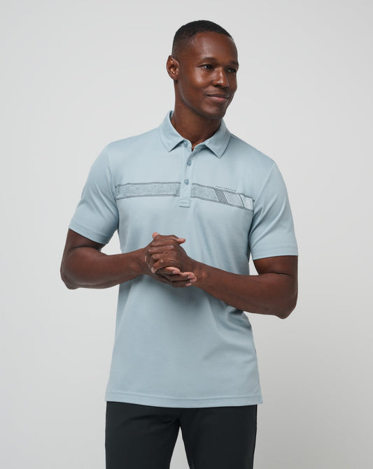 TravisMathew | Fresh Catch Polo - Heather Dusty Blue